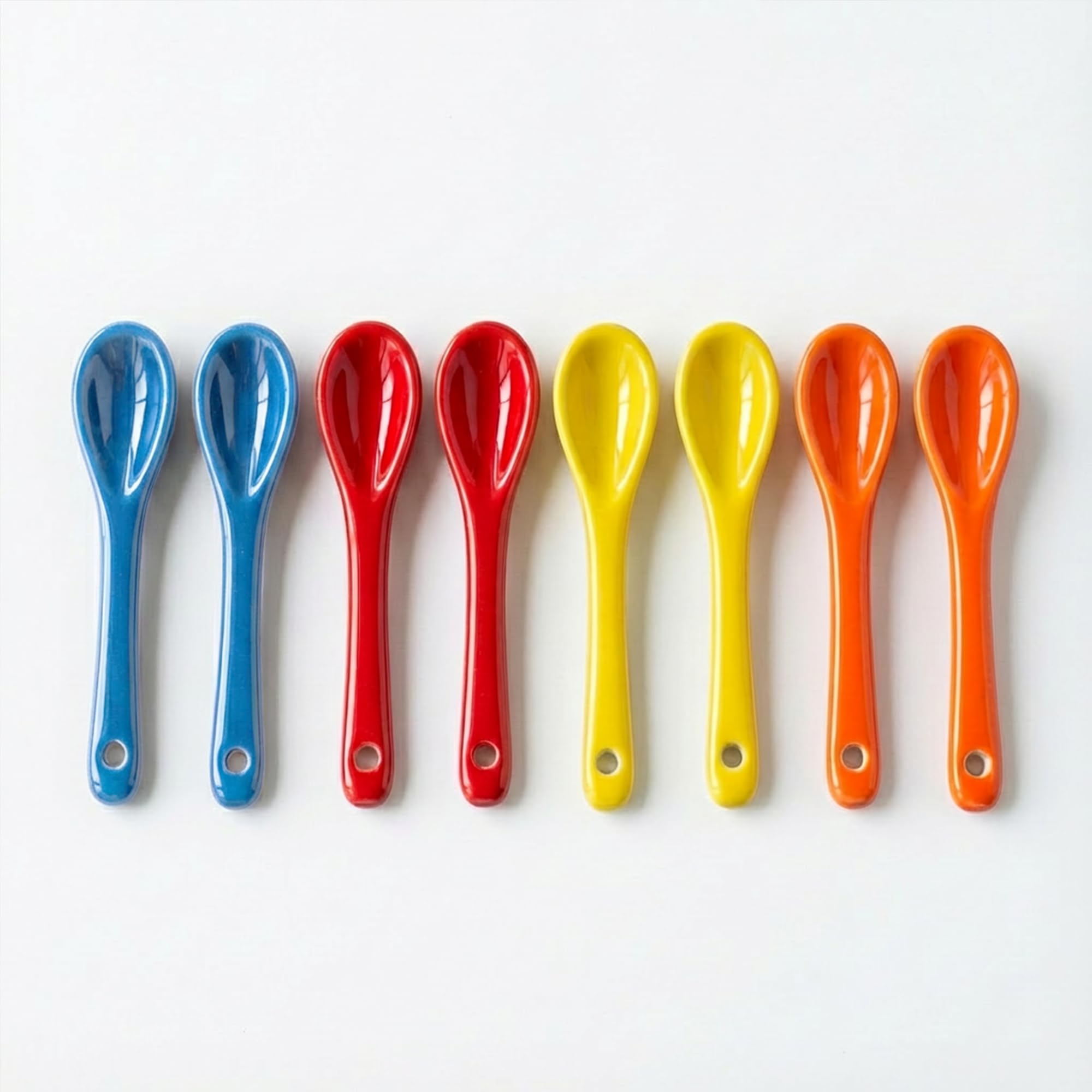 レディースフルセット！SPOON HEAD 23cm / 小物セット Amazon.com: PTORIZNY Mini Spoons for Spices, Ceramic Spoon 3.5